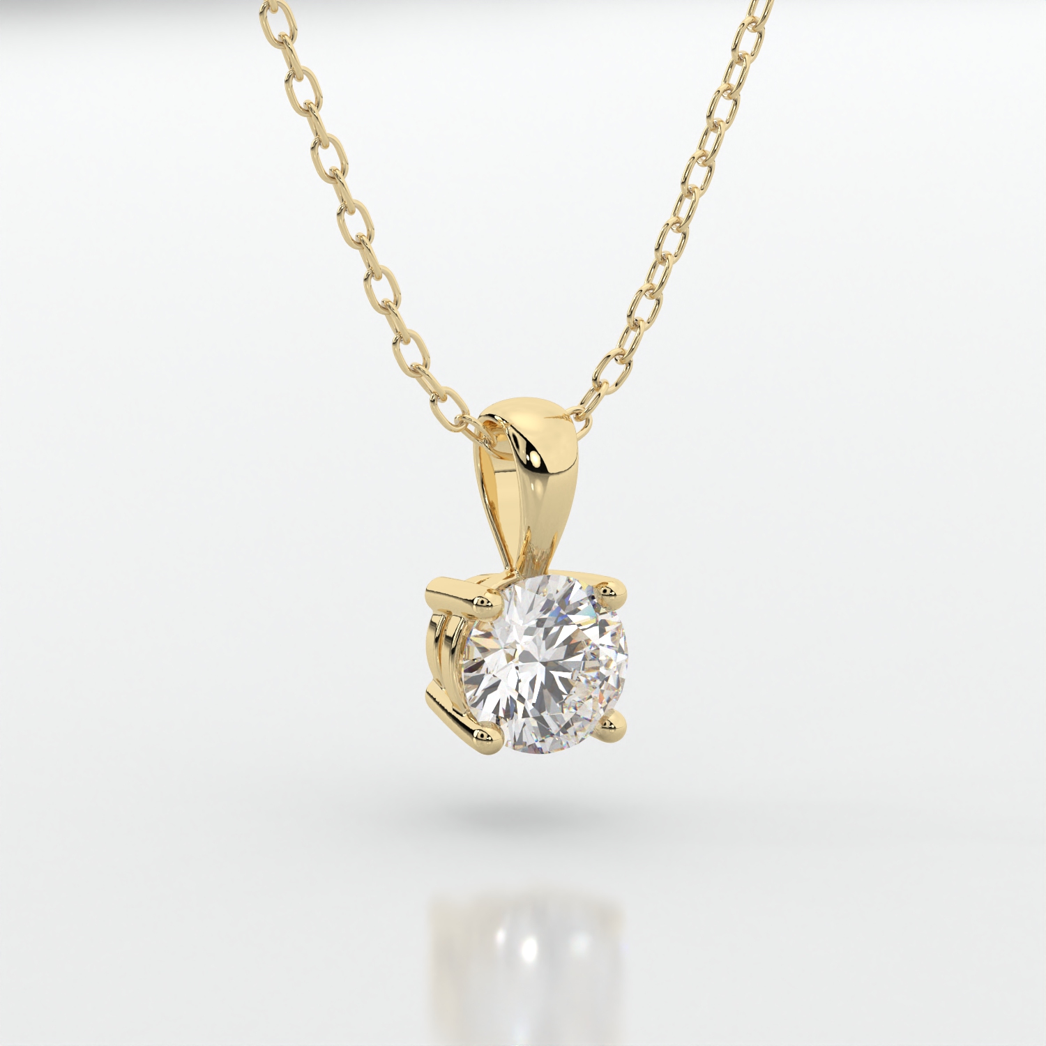 Classic Solitaire Diamond Pendant
